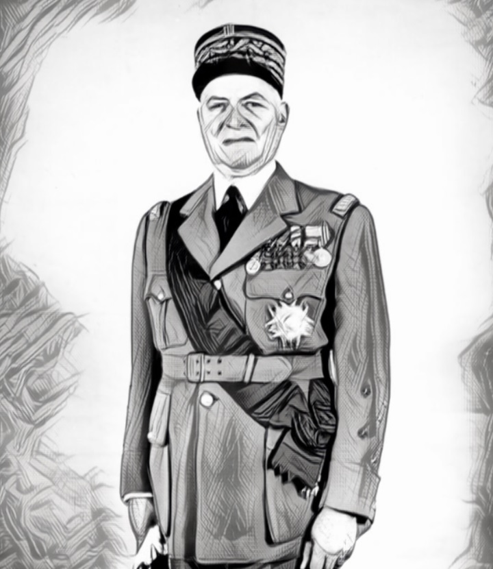 Avec le Maréchal JUIN