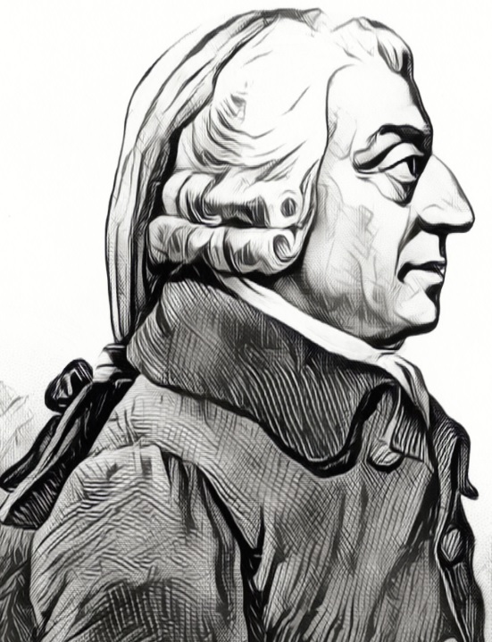portrait dessiné Adam Smith