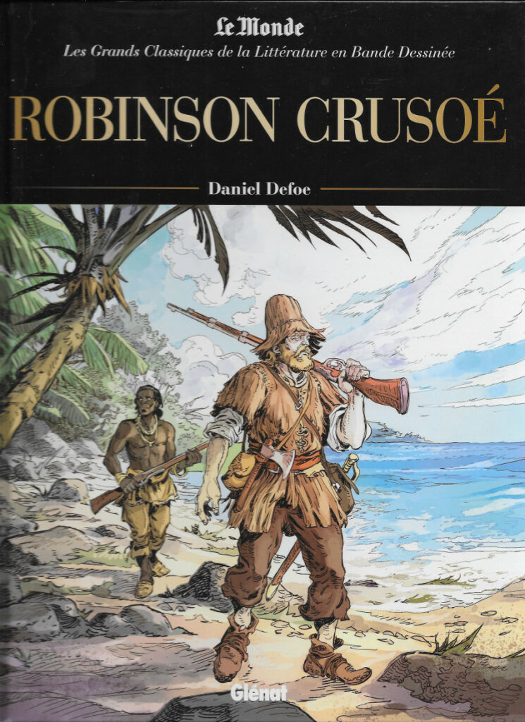 Couverture Robinson Crusoé bande dessinée version 2022