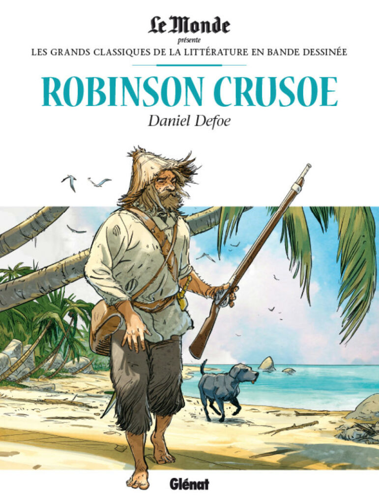 Couverture Robinson Crusoé bande dessinée version 2017