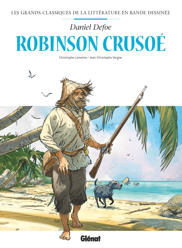 Couverture bande dessinée Robinson Crusoé