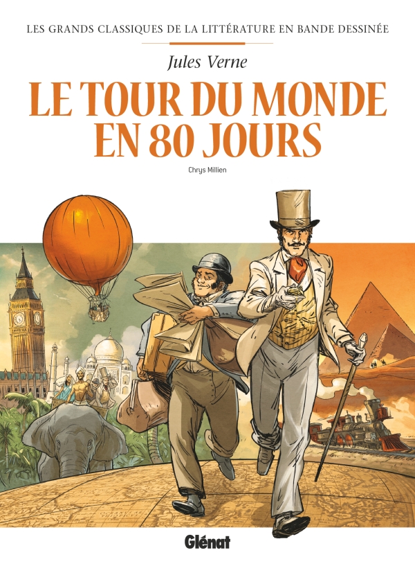 couverture bande dessinée Le Tour du monde en 80 jours (Glénat)